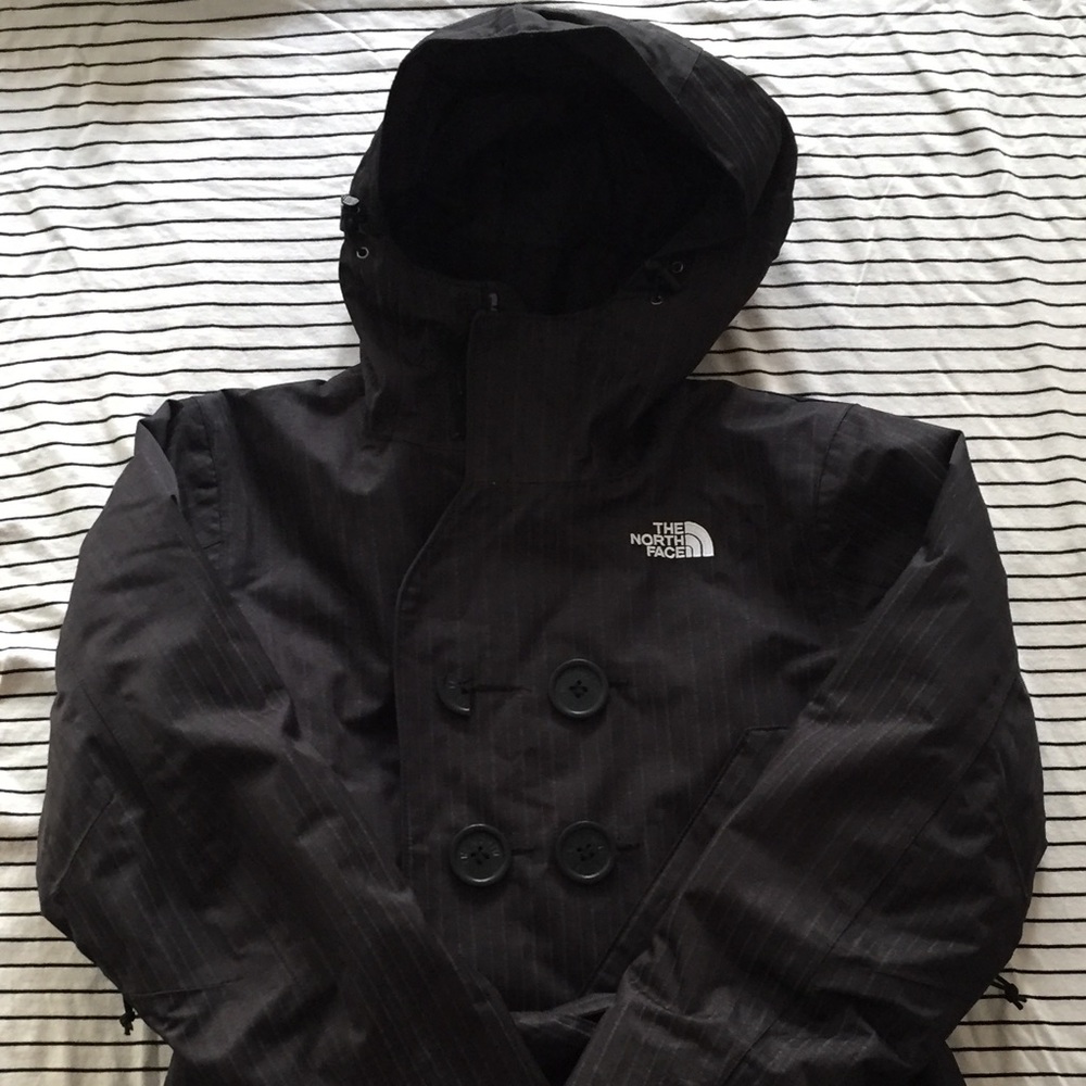 North Face Hooded Double Breasted Ski Coat